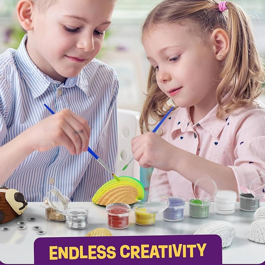 Amazon.co.jp: 子供用貝殻絵付けセット,子供用貝殻絵付けセット