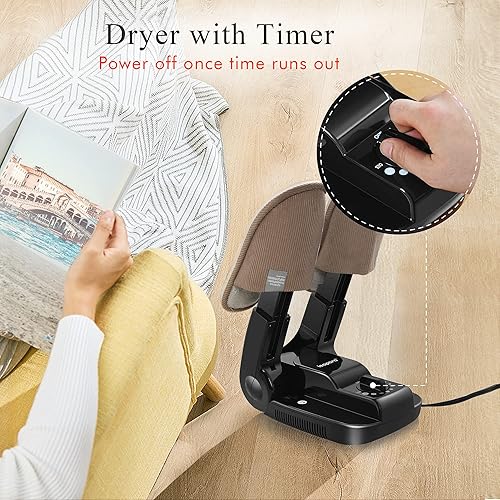 Miniatura 4 de Botas secadora y calentador de zapatos con temporizador apagado automático calentador eléctrico de zapatos y botas secadora portátil y calentador