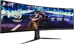 ASUS ROG Strix XG49VQ Super Ultra-Wide HDR Gaming Monitor 124.5 cm 32:9 (3840 x 1080) 144Hz FreeSync 2 HDR