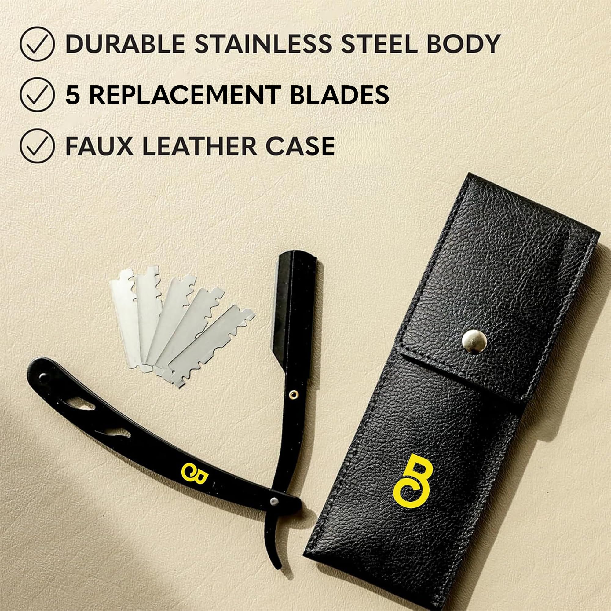 The Beard Club Straight Razor - Premium Shave Kit -9 The Beard Club Straight Razor - Premium Shave Kit -9