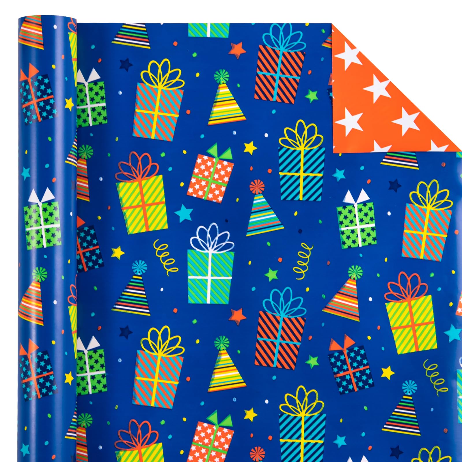 Aazon.co: AYPLUSS Wrapping Paper Roll - Ini Roll - 17 Inch X 120 Inch Per Roll - 3 Different - View #3