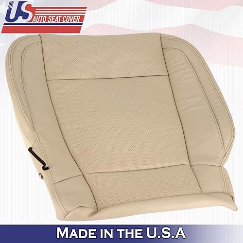 Miniatura 2 de U.S.AutoSeatCover 2015 para Ford F150 Lariat conductor pasajero inferior Perf cuero Seat Covers Tan