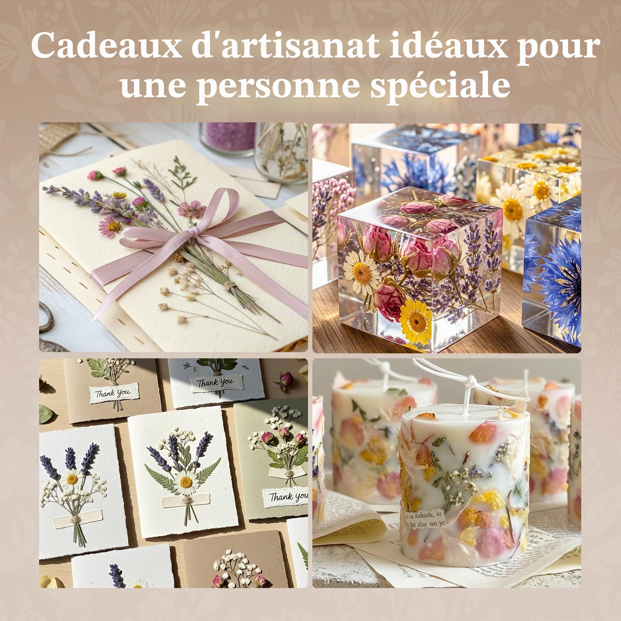 Aboofx Grand kit de presse à fleurs pour micro-ondes, 22,9 x 22,9 cm, kit de séchage de fleurs rapide pour adultes, fabrication rapide de plantes pressées, loisirs créatifs et cadeau