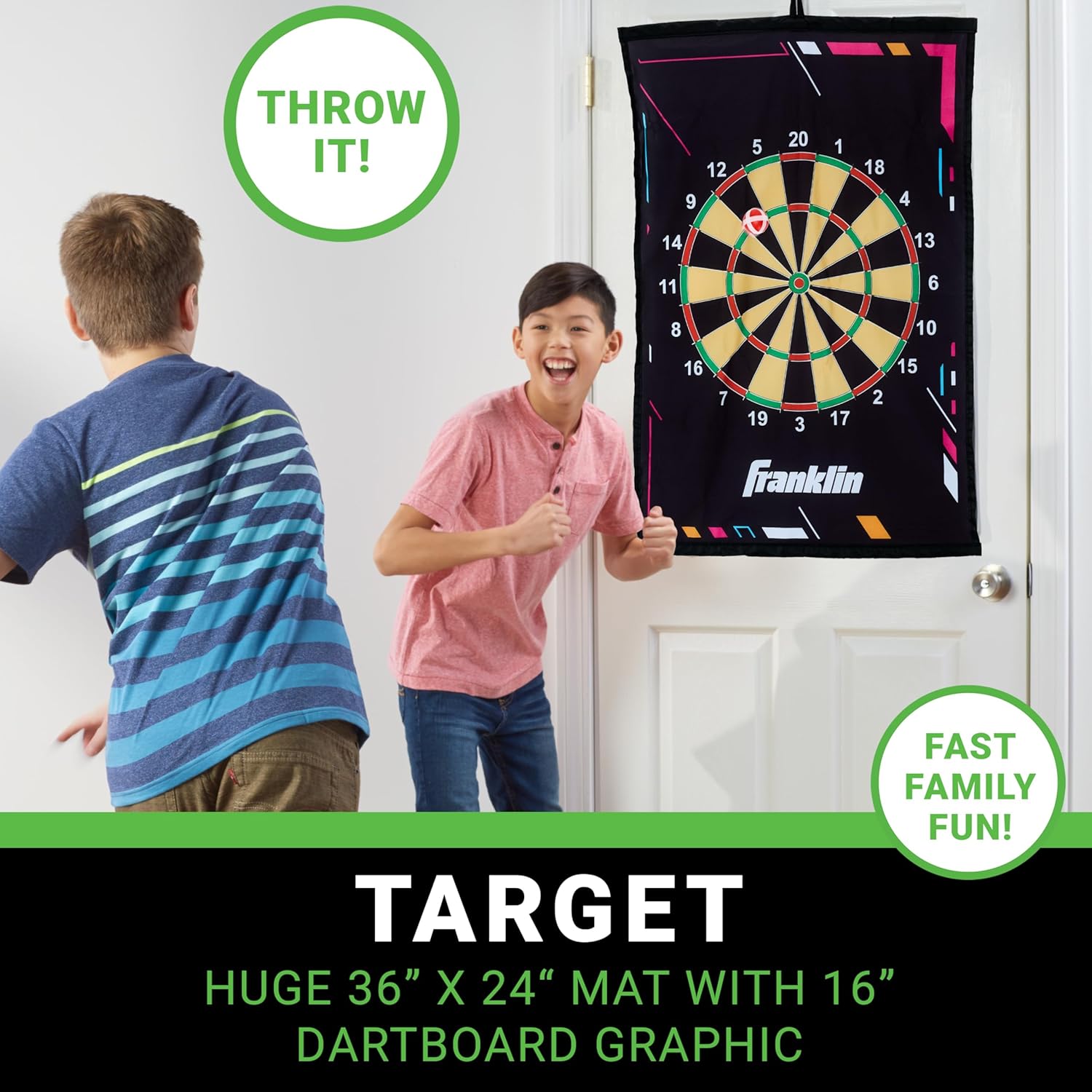 Franklin Sports MLB and NFL Target Toss Game - Kids Over The Door Mini Throwing Game - Perfect Indoor Toy for Kids
