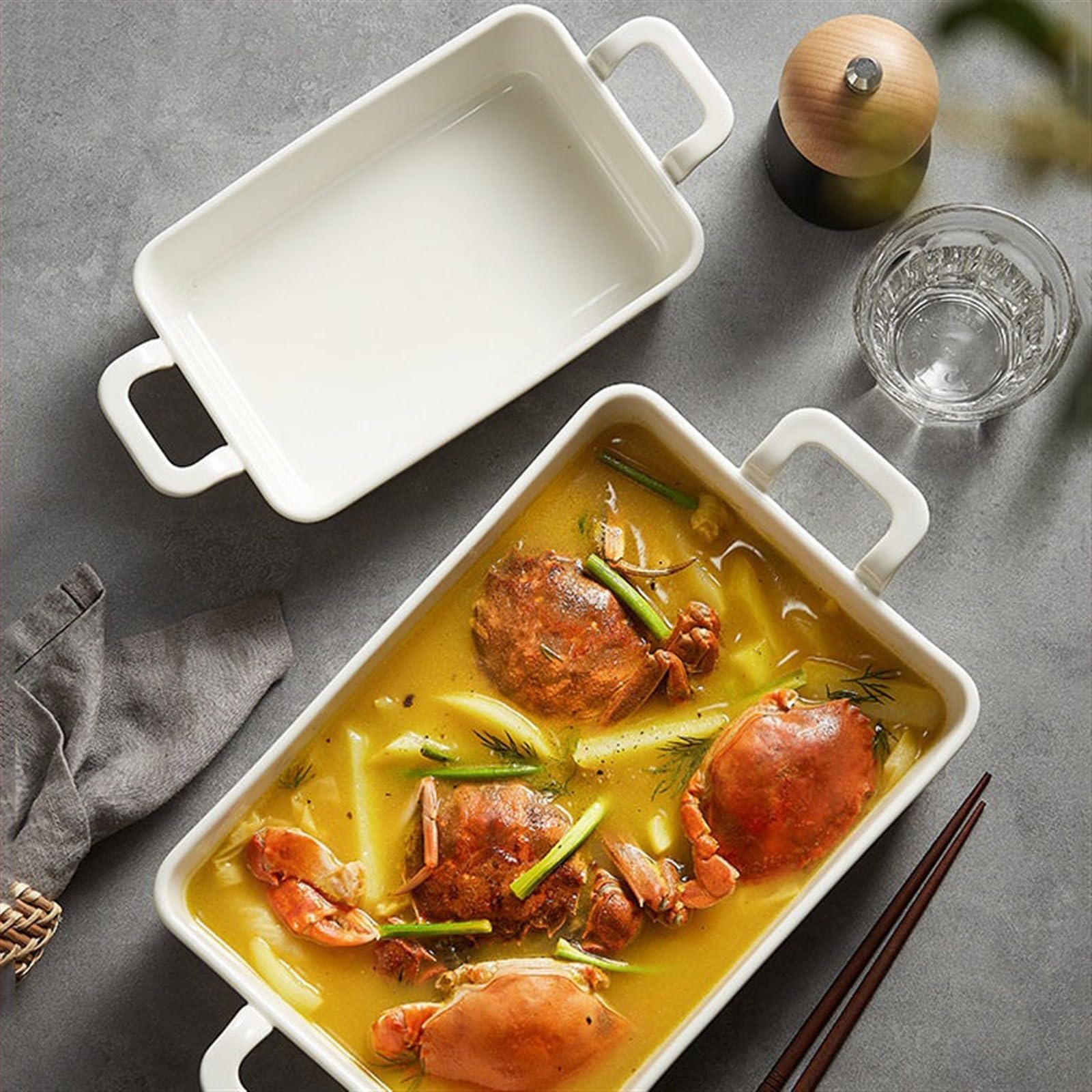 Zastawa stołowa,Pieczenie Naczynia do zapiekania zapiekanek skandynawski zachodni piekarnik ceramiczny patelnia do pizzy pieczenie w domu kuchenka mikrofalowa kreatywny bufet podwójne naczynie do zapi