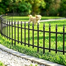 Thealyn Metal Decorative Garden Fence 45cm H x 57cm W, 5 Panels, 2.8m Total