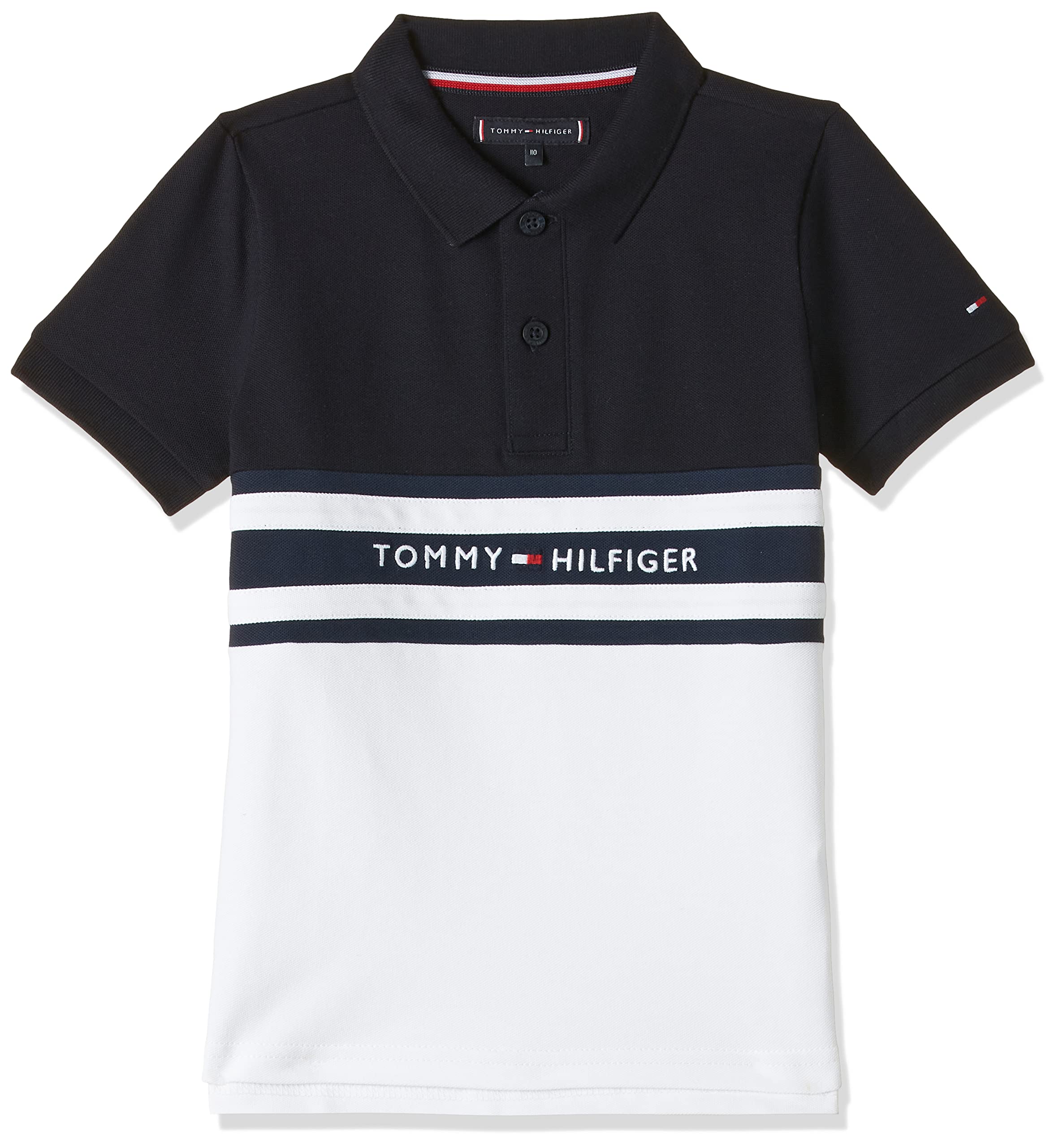 HILFIGER FLAG boys COLORBLOCK POLO S/S T-Shirt