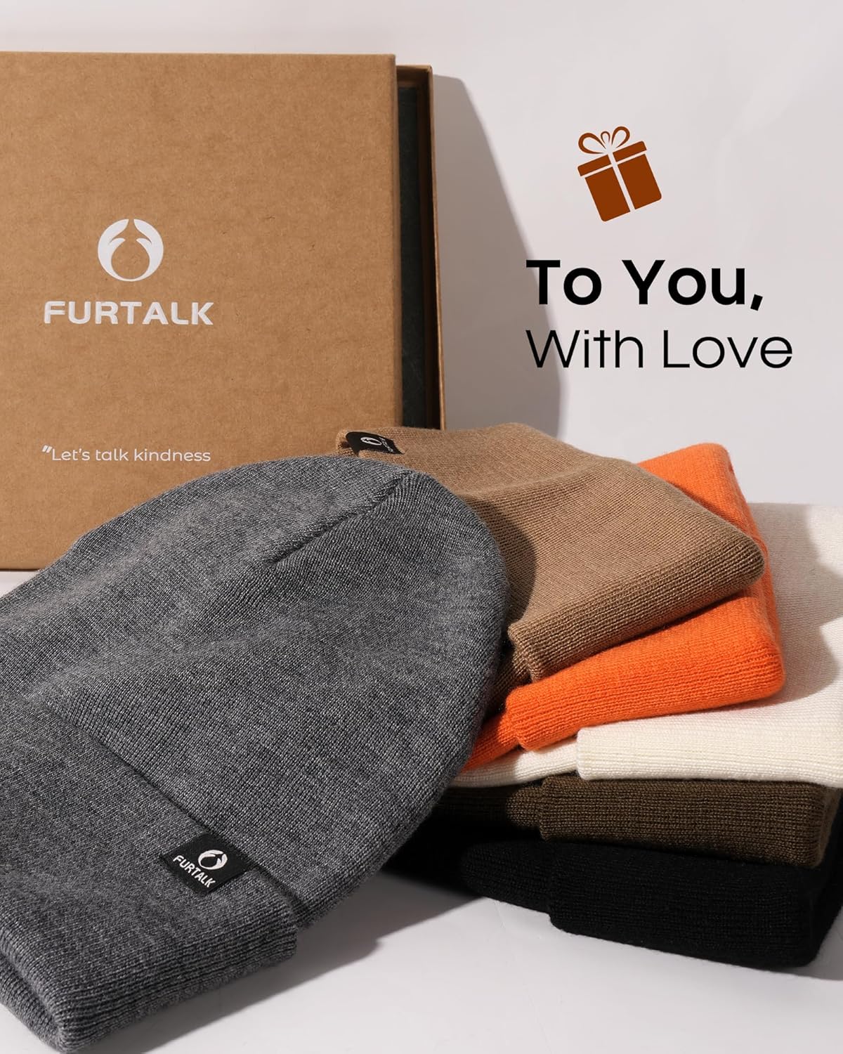 FURTALK 100% Merino Wool Beanie Hat for Men Women Warm Winter Hat Double Layer Knitted Beanies - Image 7