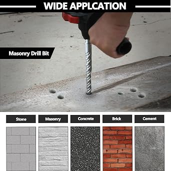 1 x 5 x 10 (26 x 260mm) SDS Max Rotary Hammer Drill Bit Masonry Bit