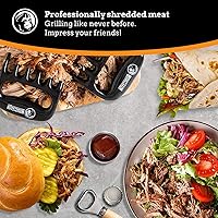 Vista 4 de Mountain Grillers Garras para carne - Herramientas de trituración de cerdo desmenuzado para barbacoa - Garras de oso para triturar carne