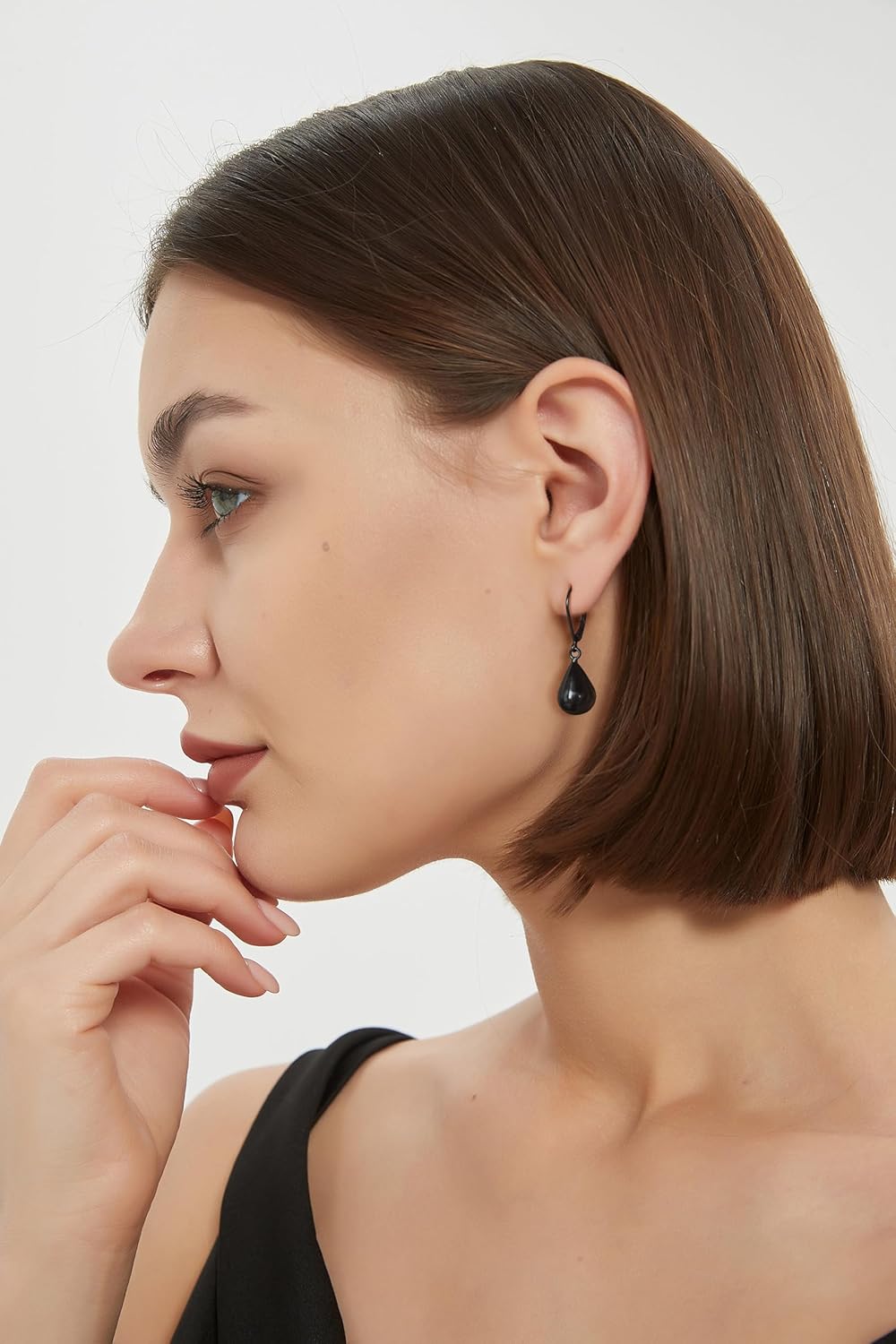 14K Gold Earring Cross Waterdrop Butterfly Heart Knot Earrings for Women Gold Silver Cross Leverback Drop Gold Silver Teardrop Hoop Dangle Earring White Gold Dangle Drop Earring - Image 2