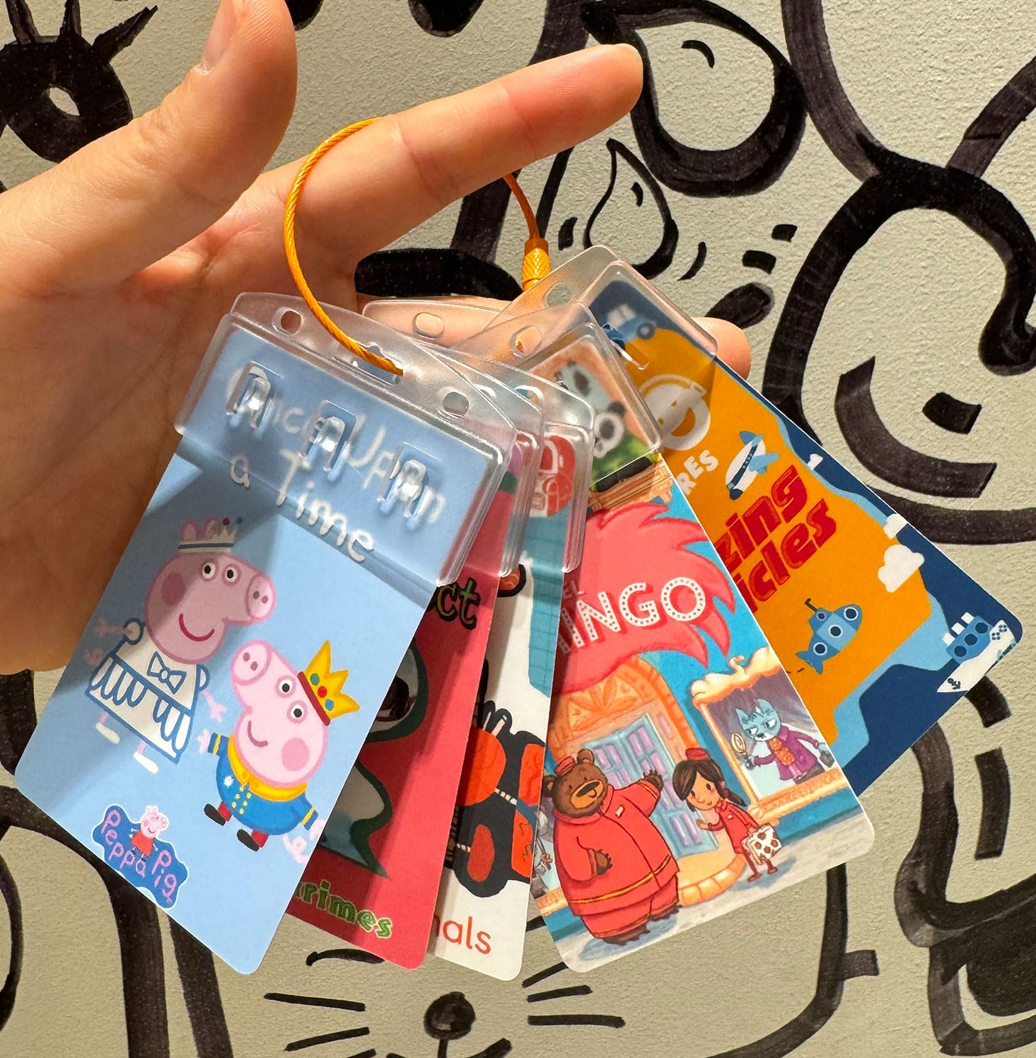 Organisateur De Cartes Yoto - 10 Anneaux Métalliques + 100 étiquettes Autocollantes, Rangement Voyage Enfant - 2