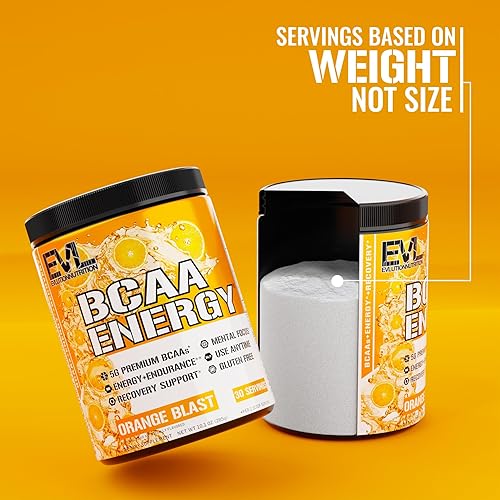 Miniatura 63 de EVL BCAAs Polvo de Aminoácidos - Polvo de Energía BCAA Pre Entrenamiento para Recuperación Muscular, Crecimiento Delgado y Resistencia - Bebida de