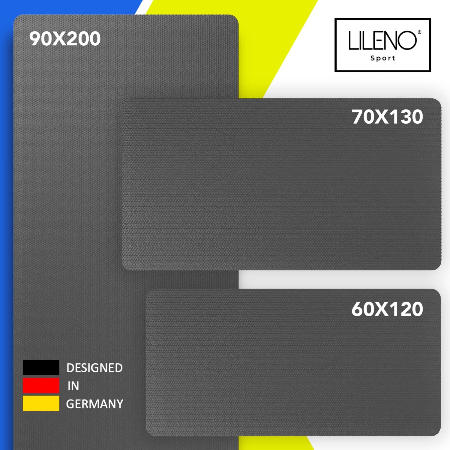 Tappetino Protettivo LILENO SPORTS Per Palestra - 60x180 Cm, Spessore 8 Mm, Antiscivolo Per Attrezzature E Yoga - Foto 2