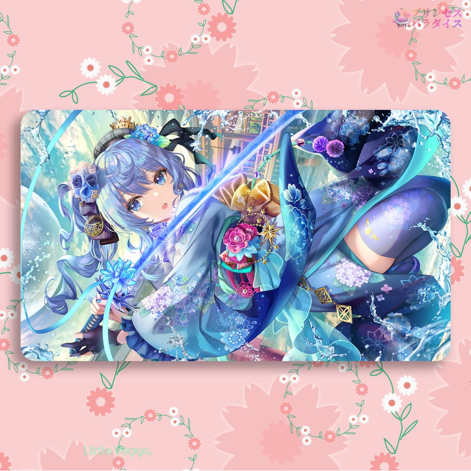 高い素材 プリンセスパラダイス カードゲームプレイマット 遊戯王 プレイマット Hololive ホロライブ Youtube 星街すいせい アニメグッズ 収納ケース付き アニメ カード枠なし 60cm 萌え 35cm 0 2cm Tcg万能