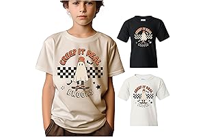 Custom Halloween Youth Shirt, Spooky Ghost Creep It Real Skater Toddler Costume:...