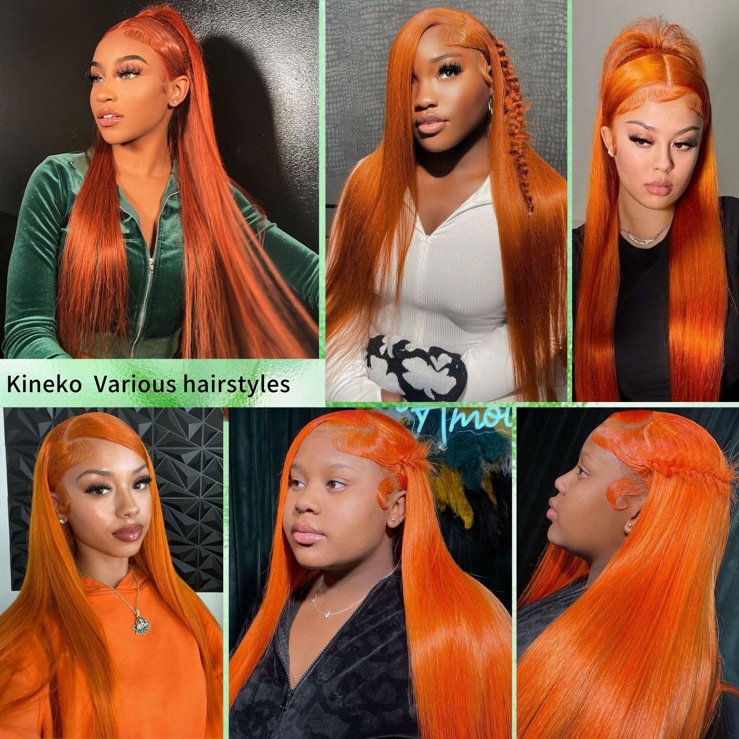Amazon.com : Ginger Human Hair Lace Front Wig - 13x4 HD Frontal