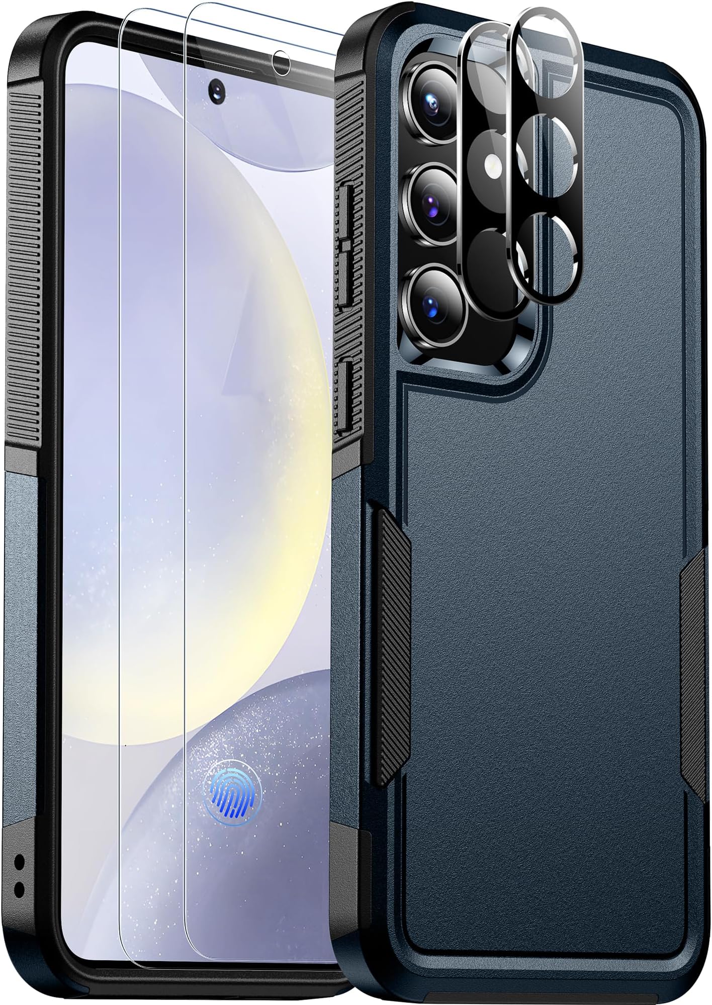 SPIDERCASE Designed for Samsung Galaxy S24 Plus Case, [10 FT Military Grade Drop Protection] Heavy Duty Shockproof Phone Case for Galaxy S24 Plus 2024, Deep Blue