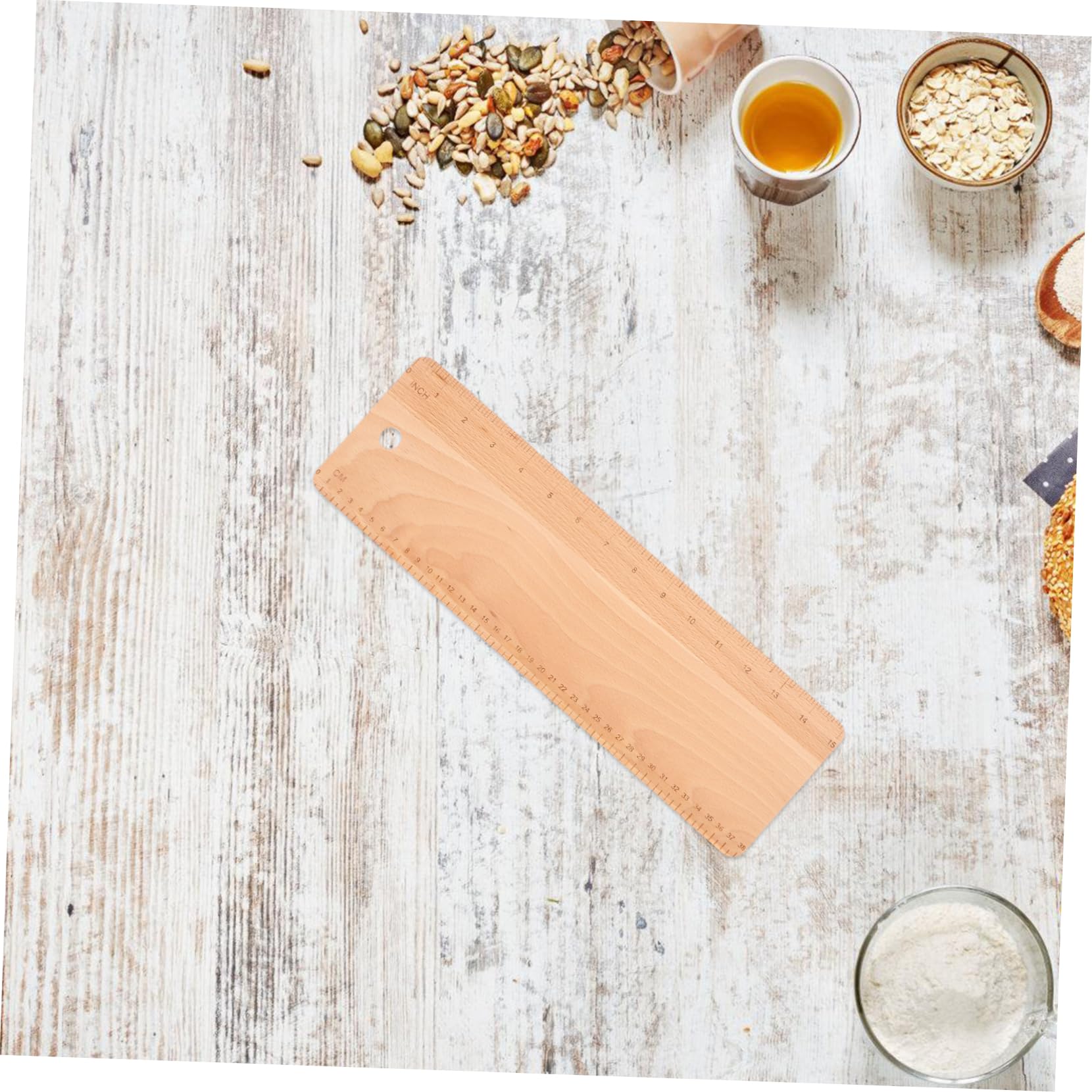 Mobestech Pelle à Pain en Bois de Hêtre 38x12x0,5 Cm Outil de Transfert de Pâte pour Baguettes et Pains Français Ustensile de Cuisson Polyvalent Usage Domestique et Professionnel