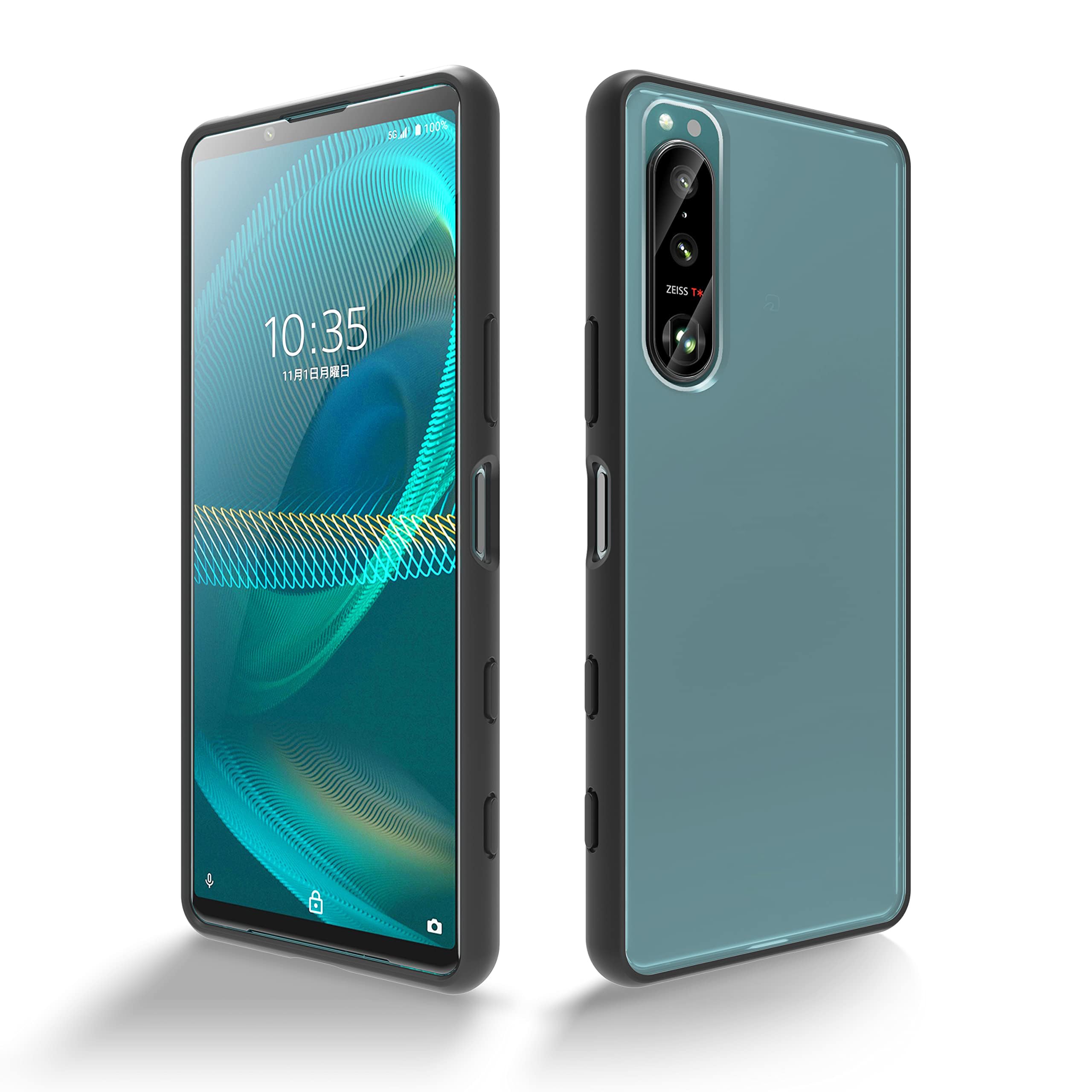 Amazon.co.jp: Xperia 5 III 用 ケース 半クリア SO-53B | SOG05