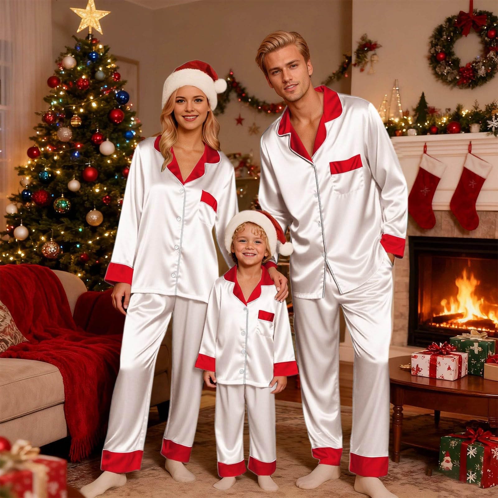 Generisch Passende Familienoutfits für Tochter, Vater und Sohn. Bequemes, lässiges T-Shirt mit Rundhalsausschnitt für unvergessliche Momente.