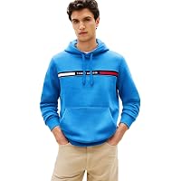 Tommy Hilfiger Hilfiger MW0MW37361 Felpa con Cappuccio da Uomo con Inserto sul Petto