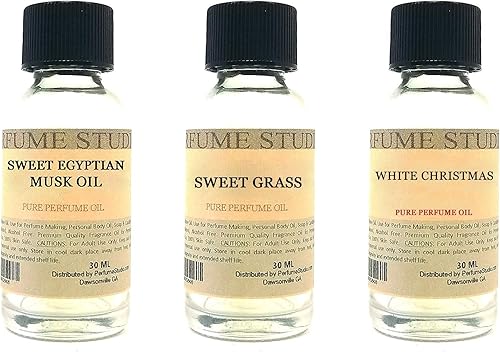 Miniatura 29 de Juego de 3 aceites aromáticos para hacer perfumes, 3 unidades de 1 onza cada uno para hacer jabones, velas, bombas de baño, lociones, aerosoles