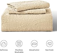 Vista 225 de Love's cabin - Juego de edredón tamaño King, color marrón, colcha de verano, microfibra ligera, estilo moderno de monedas, para todas