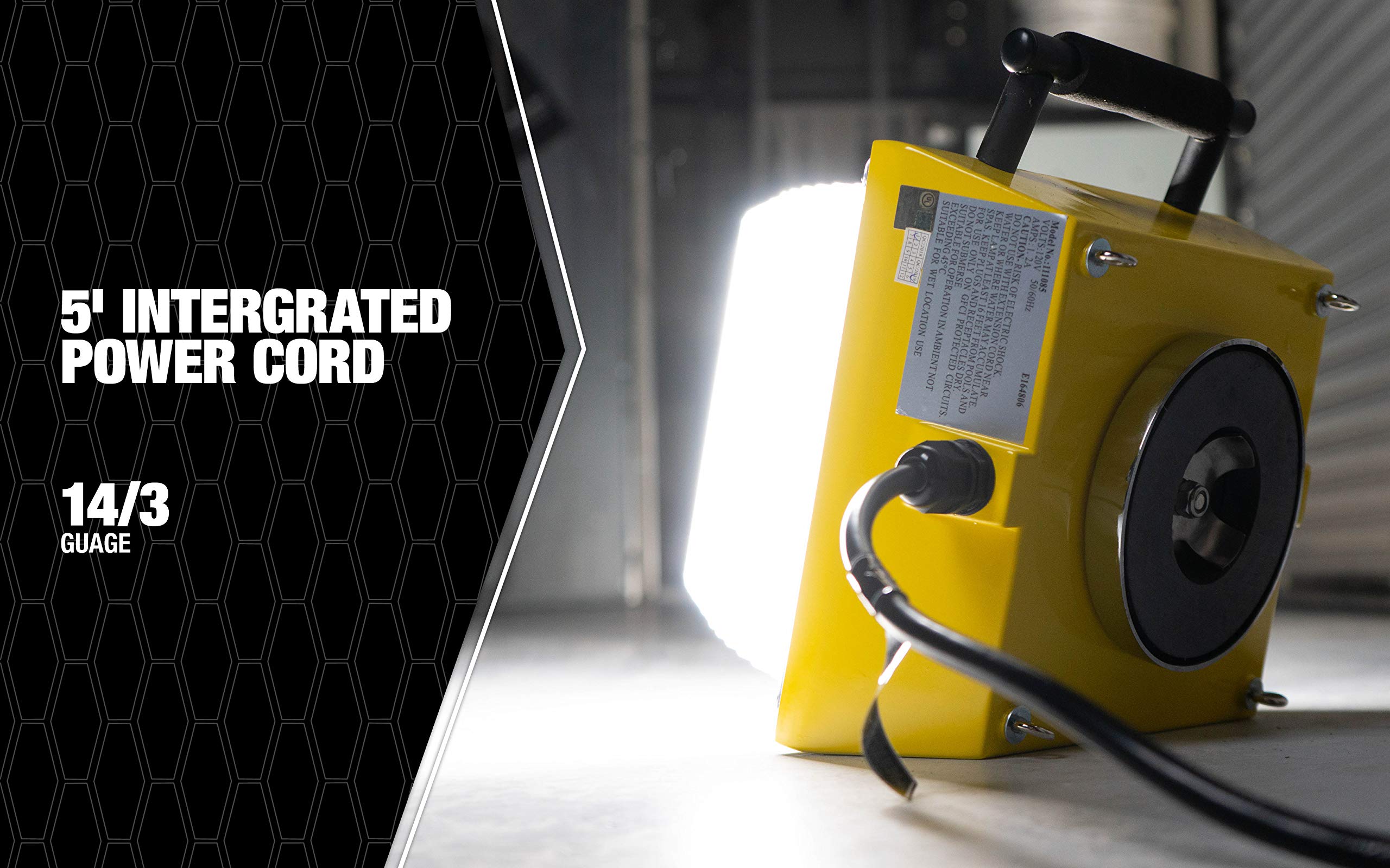 Amazon | hang-a-light 111084 6400 LM 84 W蛍光磁気、イエロー | Hang