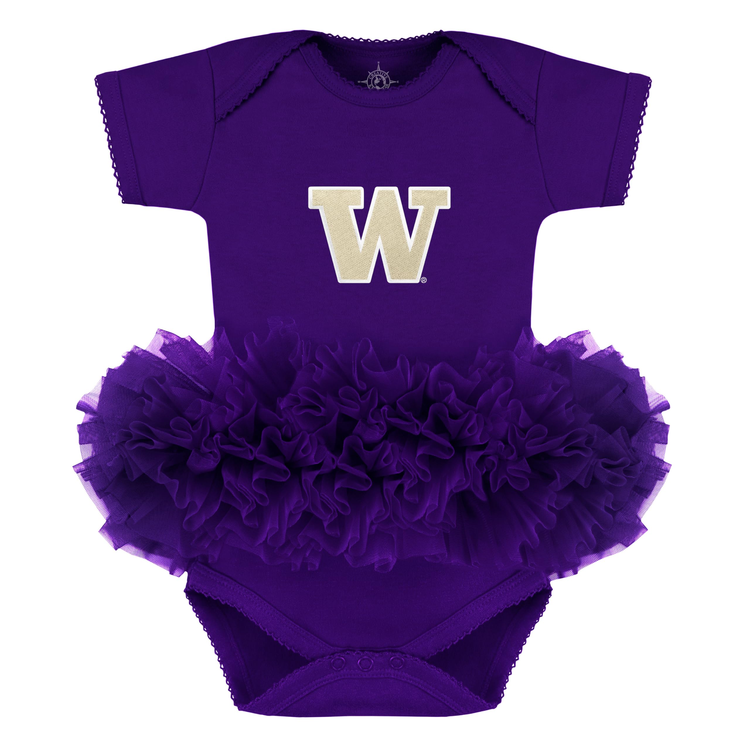 Creative Knitwear College Baby Tutu Bodysuit Dress-Team Logo, Multiple Colors, for Girls (0-12 Months)