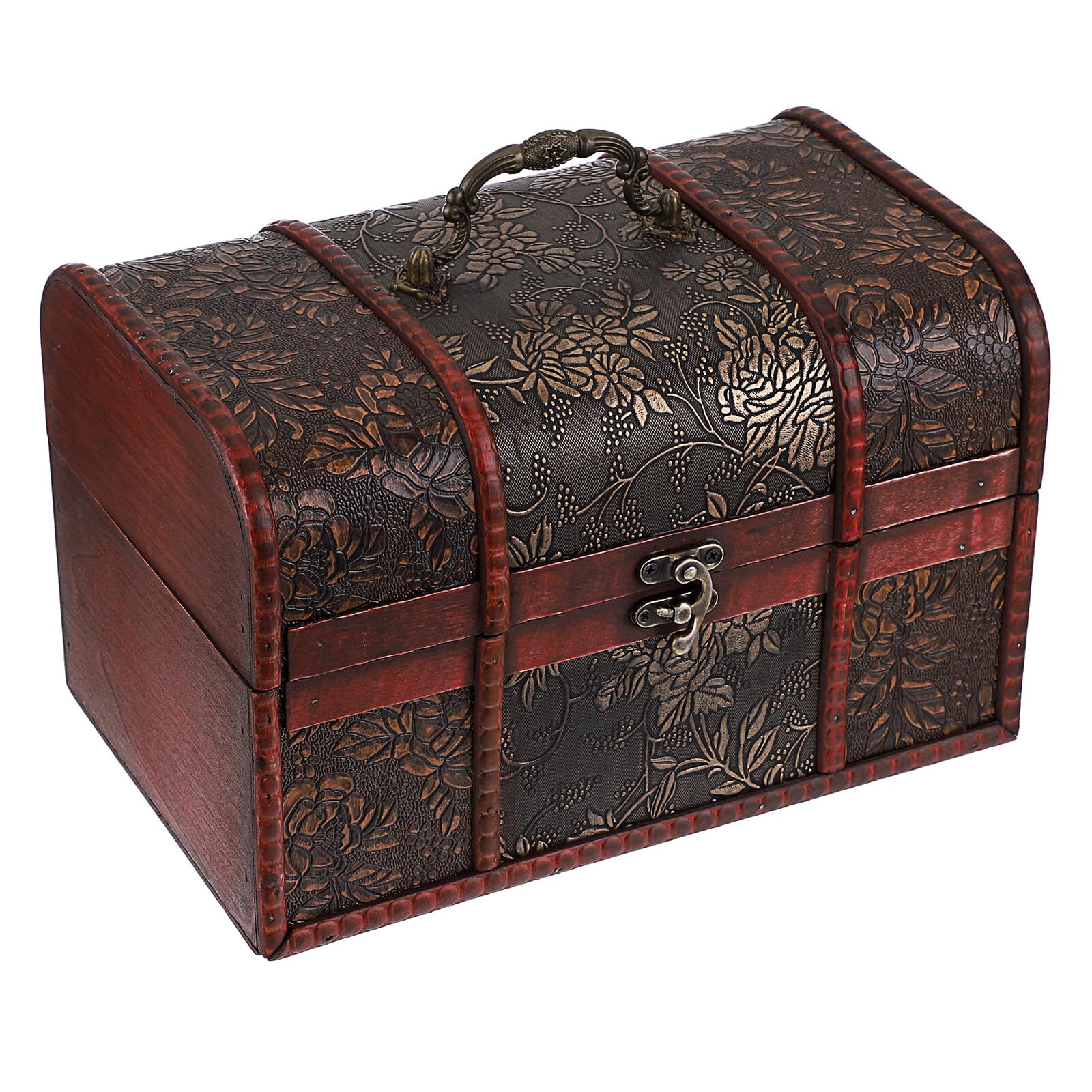 Boîte de rangement décorative SUMTree en bois vintage pour organiser vos bijoux de coiffeuse