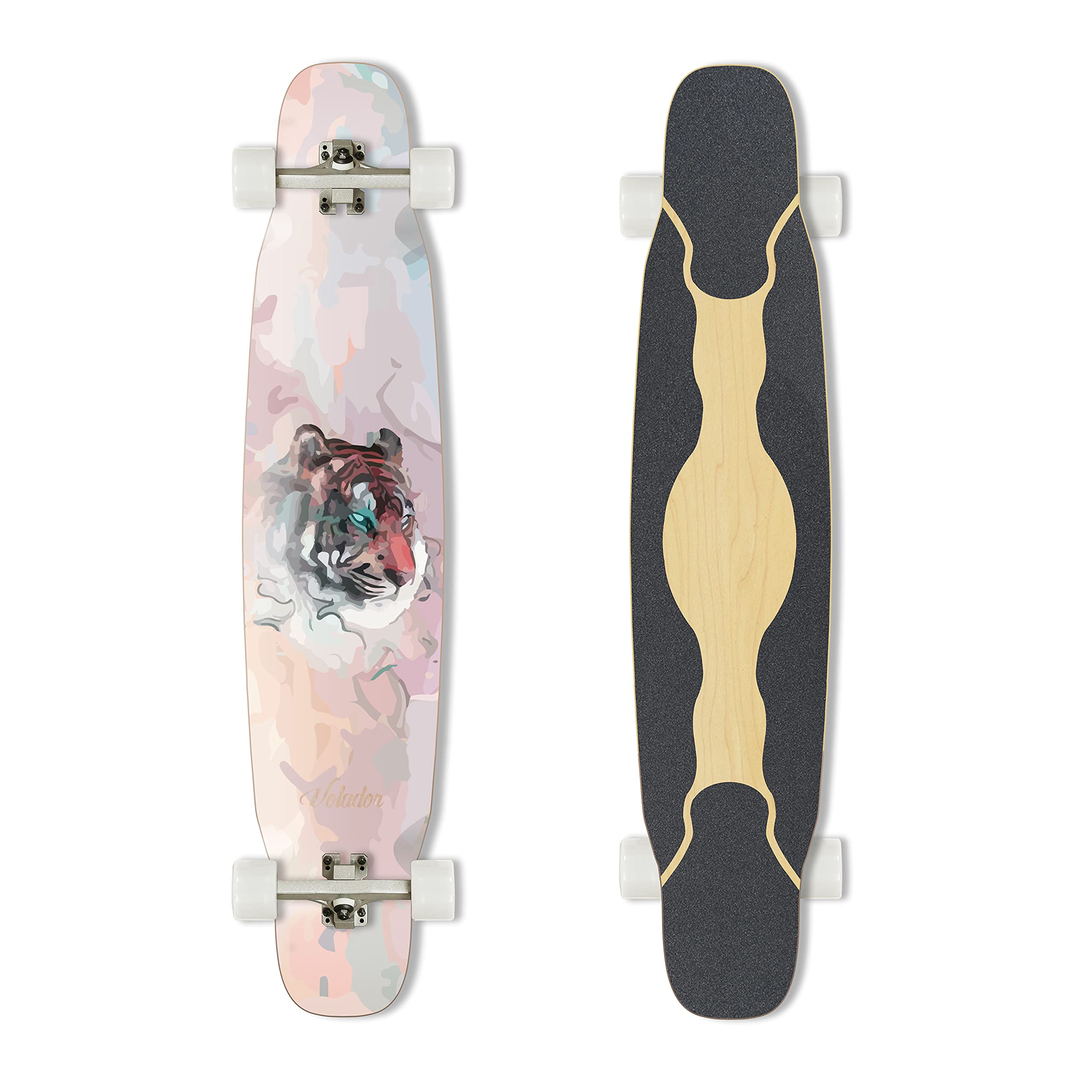 Cubierta de arce longboard bailarina de 46 pulgadas (Tiger)
