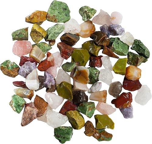 Piedras ásperas  Piedras mixtas de Madagascar  1 libra  Cristales a granel, piedras curativas, regalos espirituales para mujeres, reiki, chakra,