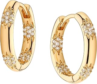 Gold Huggie Hoop Earrings for Women