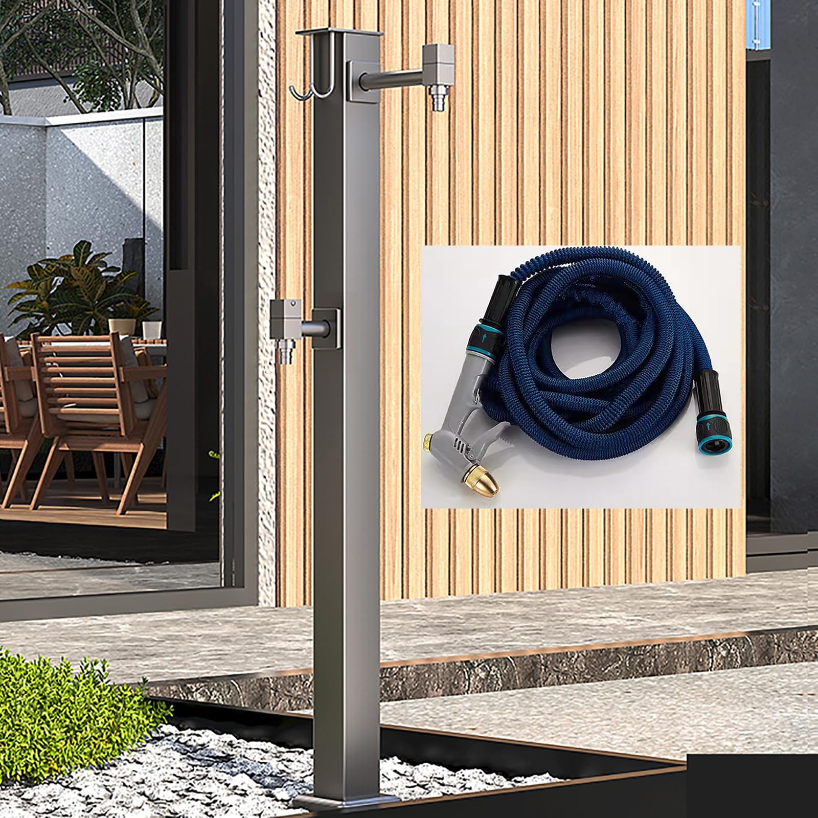 ZYCHSJXA Freestanding Outdoor Faucet Water Column Spigot Frost Free Hose Stand for Garden Use Durable Post Year Round Convenience