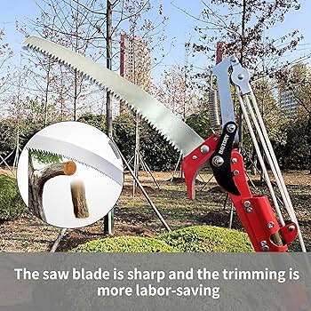 Heavy Duty Sharp Garden Tree Pruner Head,24 Inch Large High Altitude Shear Fruit Picker Saw Tree Trimmer Clipper Tool Without Pole - View #13
