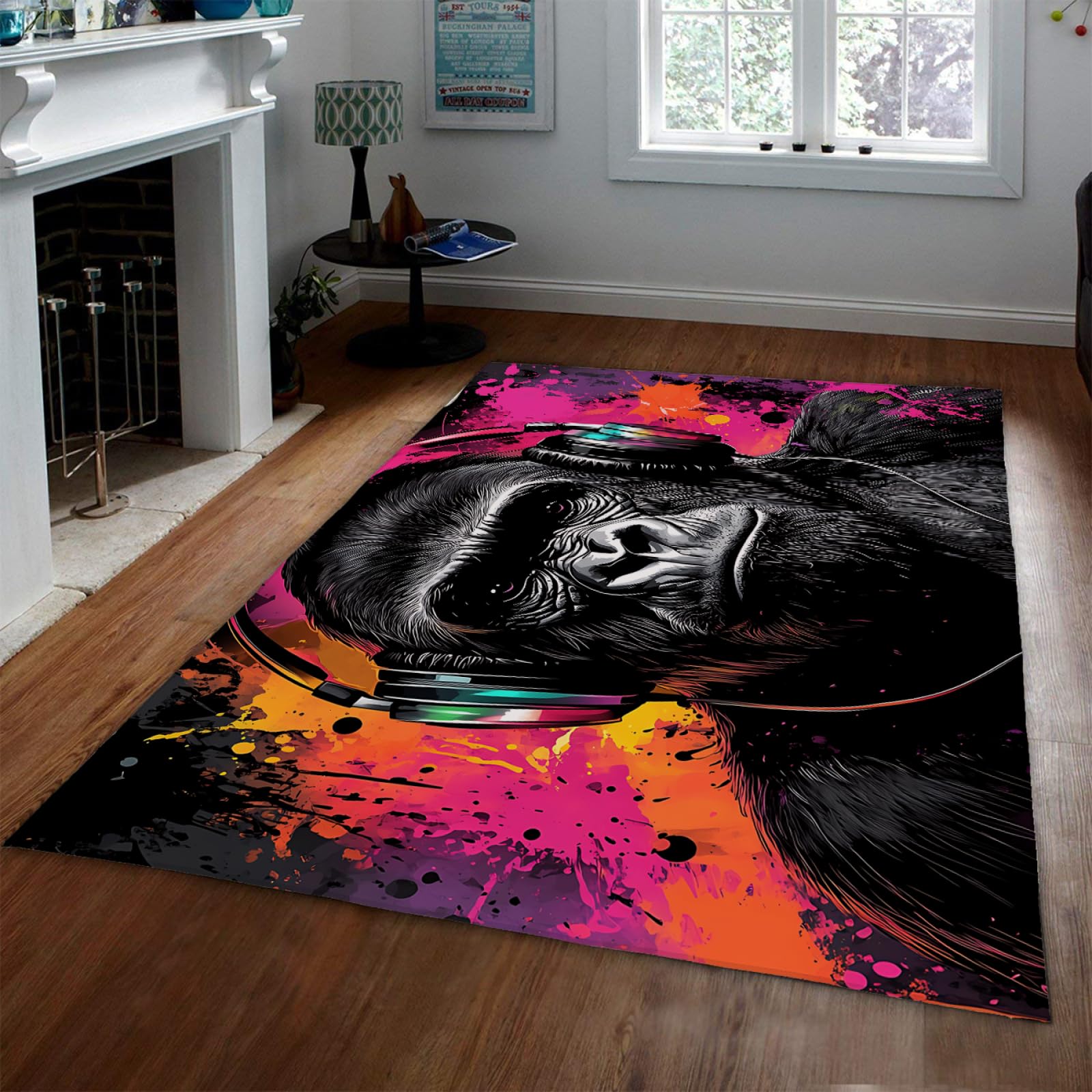 Tapis singe musique doux facile à nettoyer salle à manger 160x230