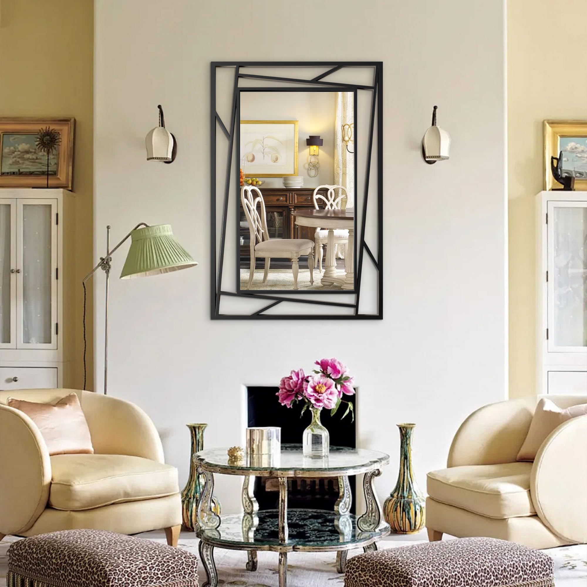 Amazon.com: NXHOME Black Mirrors for Wall Decor, 24