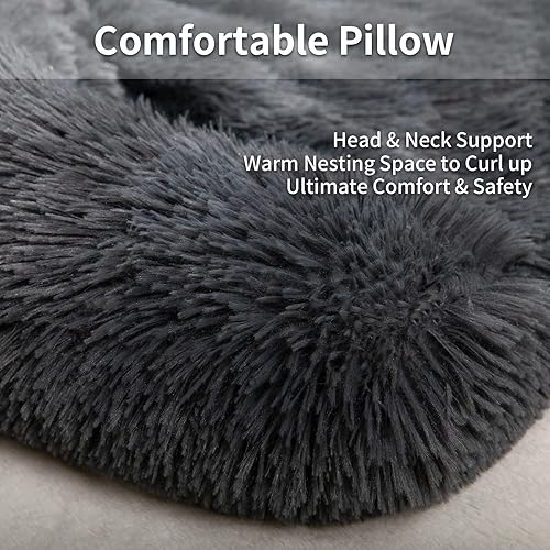 Miniatura 2 de Sofá cama para perros de 45 pulgadas, camas relajantes extra grandes para perros, protector para sofá cama para perros grandes, tapete de felpa