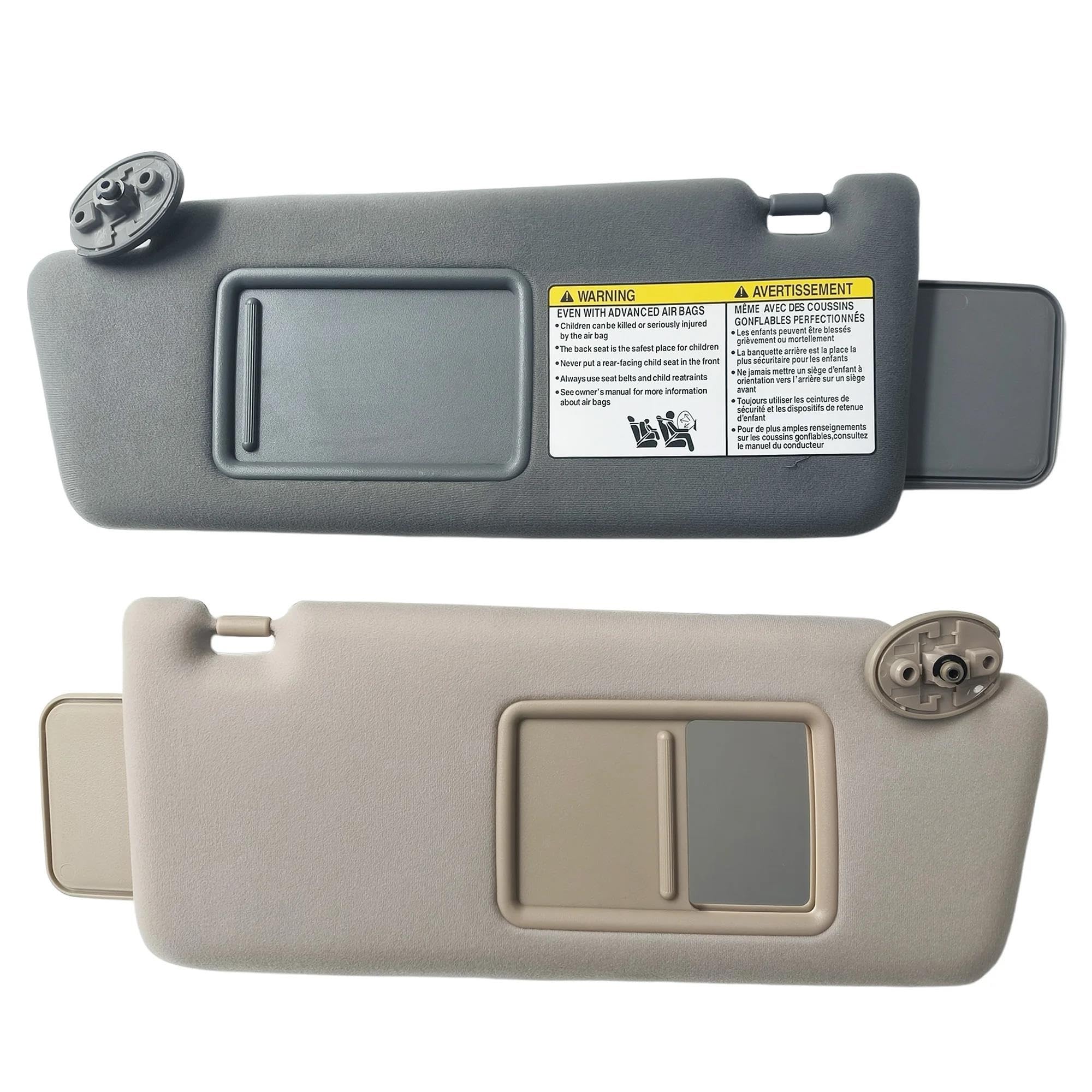 Tendine Parasole Auto Visiera parasole per Toyota per Tacoma 2005-2014 2015 interni bordo Parasole Parabrezza(Beige Left Side)