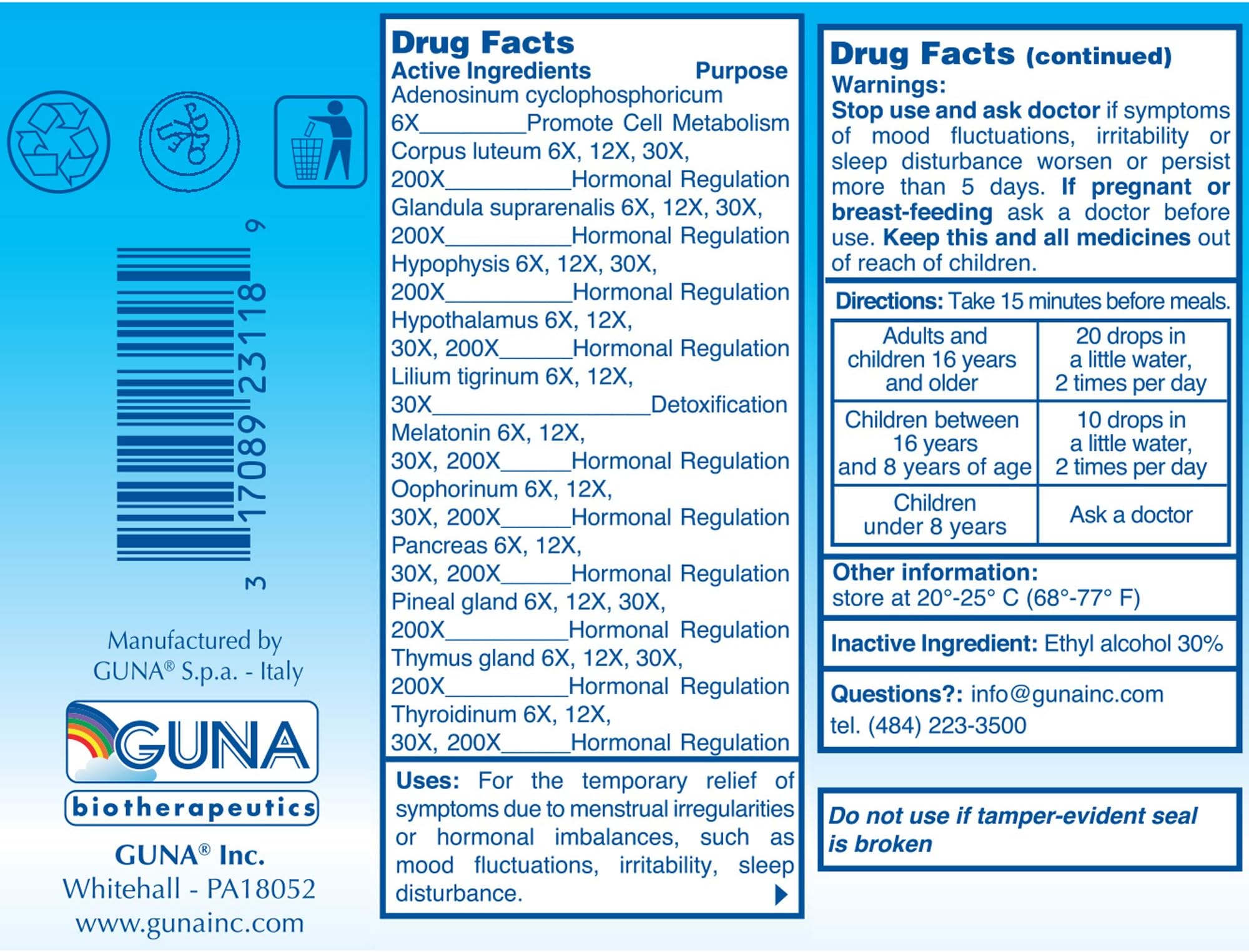 Guna-Fem 30 Milliliters - Pack of 3