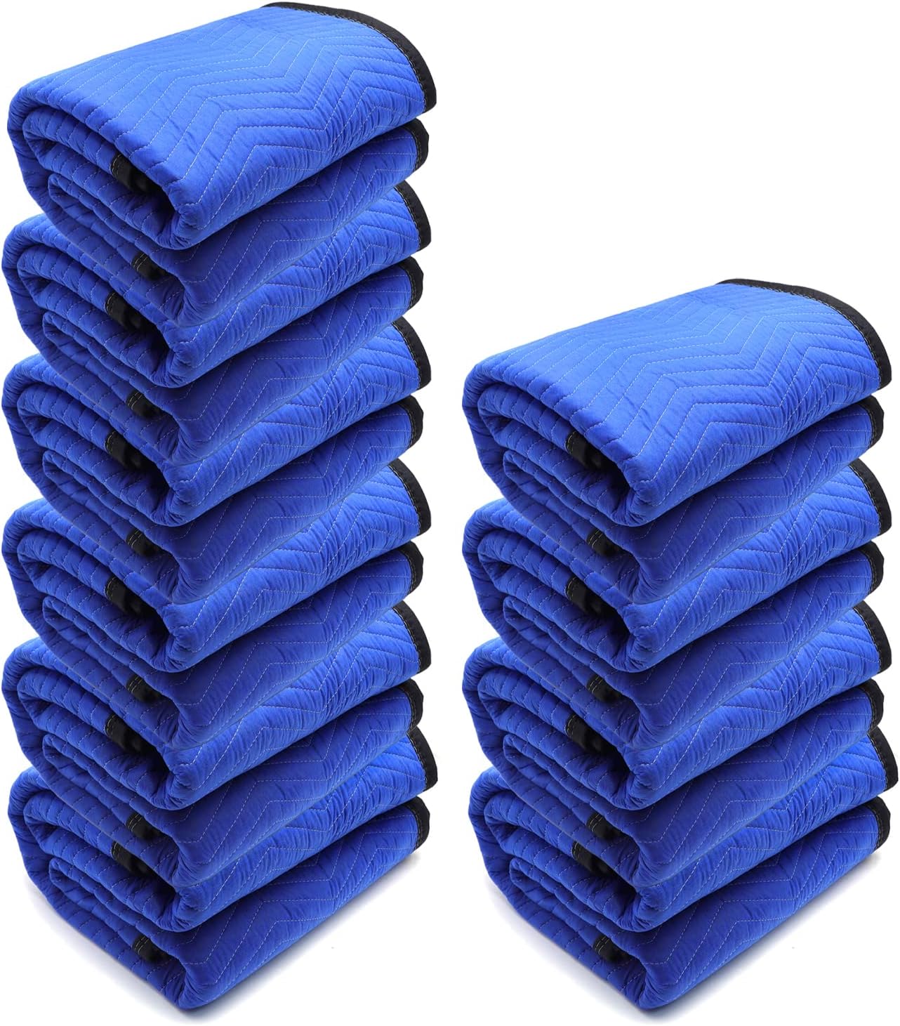 HTTMT- 72x80 10PCs Extra Thick Furniture Moving Packing Blanket For Shipping Furniture Pads [P/N :ET-HOME004A X10PC-BLUE]