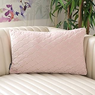 SAFAVIEH Home Collection Roselen Pink Velvet 12 x 20-inch Decorative Thr...