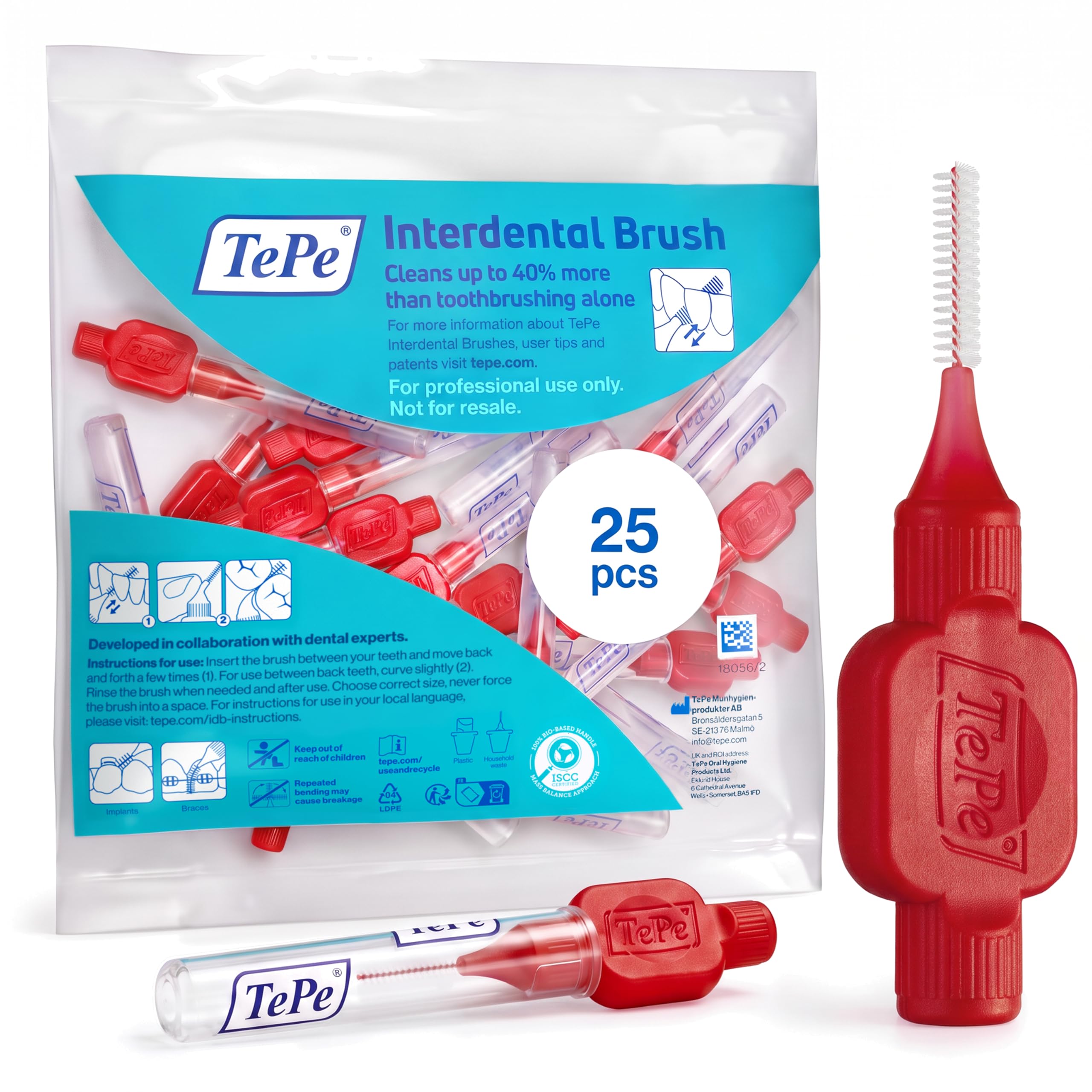 TePe Interdental Brush - Purple, 25 Count -12 TePe Interdental Brush - Purple, 25 Count -12