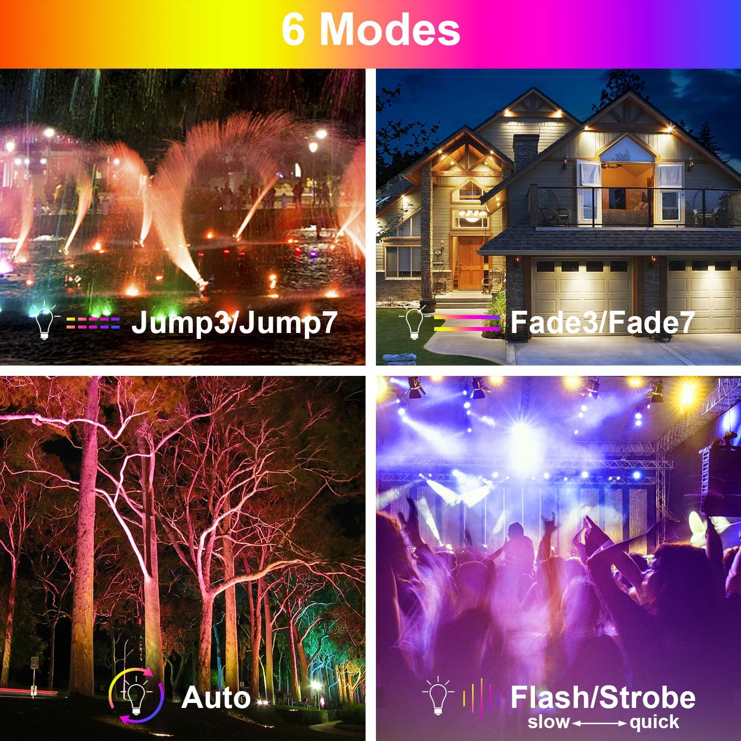 Onе-Dау Sаlе: Uр tо 50% оƒƒ 4 Pack 20W Led Flood Lights Outdoor, RGB Color Changing Dimmable Floodlights with Remote Control, Indoor Party Stage Spotlight Landscape Lighting, IP66 Waterproof Security Strobe Wall Wash Uplight