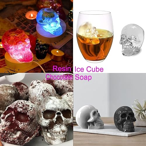 Miniatura 3 de Moldes de vela de Halloween 3D, molde de silicona para resina epoxi, vela, jabón hecho a mano, decoración de Halloween