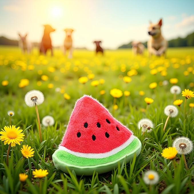 Juguete para Perros BWESOO Triángulo de Algodón con Sonido Rojo miniatura 6