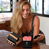Vista 3 de VLove® Forever Roses in a Box Real Roses Forever Flowers Naturally Preserved Flowers Preserved Rose Box Eternal Rose That Last A Year 4