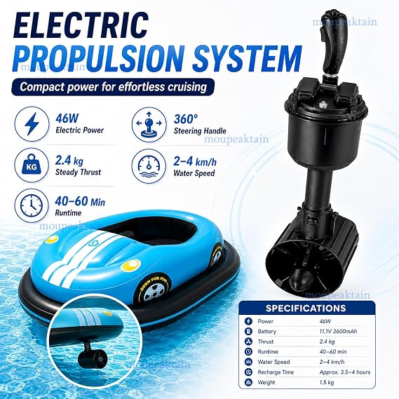 Electric Bumper Boat, Motorized Pool Float for Adults