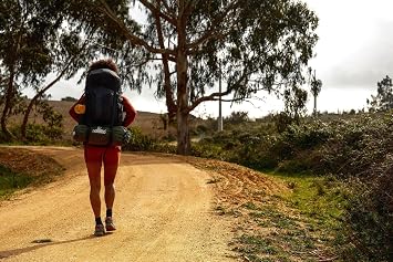 NOMAD Batura Backpack - Premium 55L Pack with Rain Cover Included | Lightweight Rucksack for Traveling, Hiking, Camping, Outdoor Sports (Steel Blue)